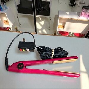 CHI Original GF1001 Ceramic Hair Straightener Flat Iron Fuschia Pink Tested